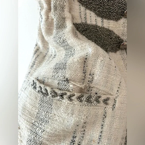 ZARA Embellished Beaded Boho Military Vest | Size Small - Picture 5 of 9